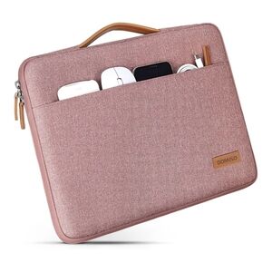 DOMISO  Laptop Sleeve Portable Carrying Case Comfort Handbag Pink 16"